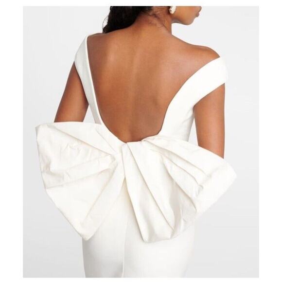 Safiyaa Damona Bow Wedding Dress Bridal Gown UK 20 US 16 Retail $2725